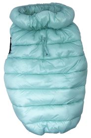 Pet Life 'Pursuit' Quilted Ultra-Plush Thermal Dog Jacket (Color: Aqua, size: large)