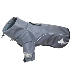 Dog Helios Extreme Softshell Performance Fleece Dog Coat (Color: grey, size: X-Small)